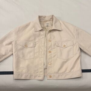 Wilfred Cropped Vegan Leather Jacket